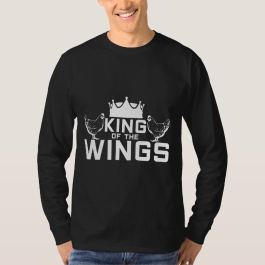 Pluimvee Wing Chicken King Vat T-shirt (Voorkant)