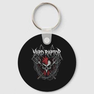 Pluimveeboer Yard Raptor Schedel Farm Kip  Sleutelhanger