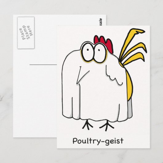 Pluimveegist Briefkaart (Voorkant / Achterkant)