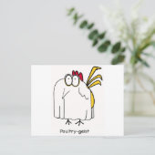 Pluimveegist Briefkaart (Staand voorkant)