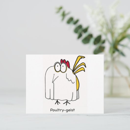 Pluimveegist Briefkaart (Staand voorkant)