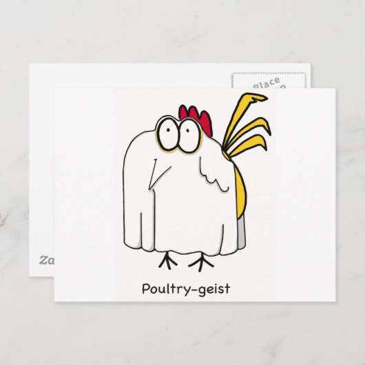 Pluimveegist Briefkaart (Voorkant / Achterkant)