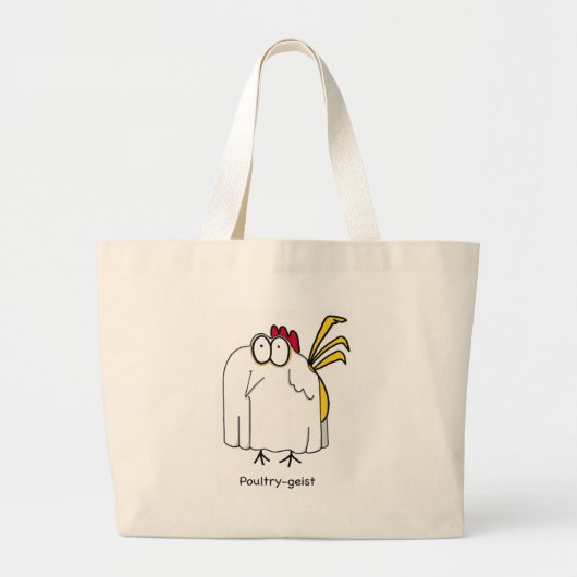 Pluimveegist Grote Tote Bag (Voorkant)