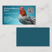 Pluimveehouder Custom QR Visitekaartje (Voorkant / Achterkant)