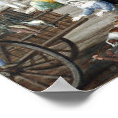 Pluimveemarkt in de Quai des Grands Augustins Poster (Hoek)