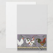 Pluimveestapel Briefpapier (Voorkant / Achterkant)