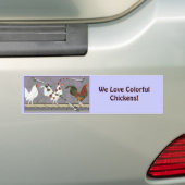 Pluimveestapel Bumpersticker (Op auto)