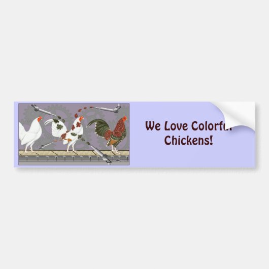 Pluimveestapel Bumpersticker (Voorkant)