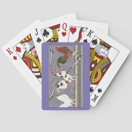 Pluimveestapel Pokerkaarten (Achterkant)