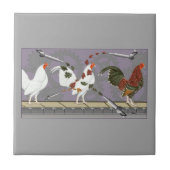 Pluimveestapel Tegeltje (Voorkant)