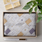 PLUIMWIT VAN GOUD TISSUEPAPIER (Geschenk)