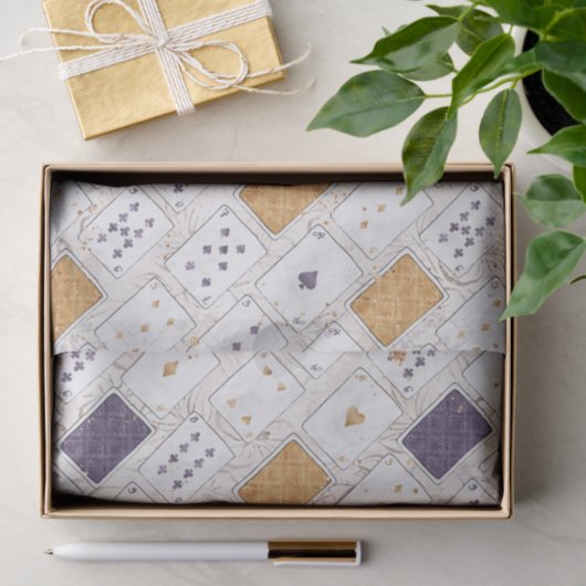 PLUIMWIT VAN GOUD TISSUEPAPIER (Geschenk)