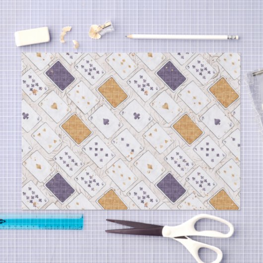 PLUIMWIT VAN GOUD TISSUEPAPIER (Craft)