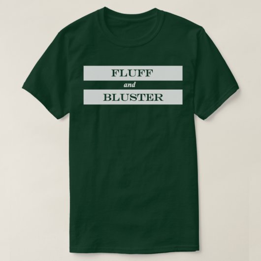 pluis en bluf t-shirt (Design voorkant)
