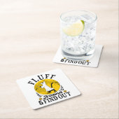 Pluis rond en ontdek het, enge kat Halloween Kartonnen Onderzetters (Insitu)