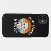 Pluis Rondneuzen en Uitvinden Grappige Retro Kat Case-Mate iPhone Case (Achterkant (horizontaal))