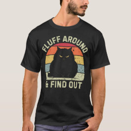Pluis rondom & kom erachter t-shirt
