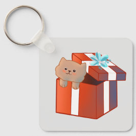 pluizig cadeau sleutelhanger