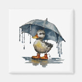 pluizig eendje magneet (Voorkant)