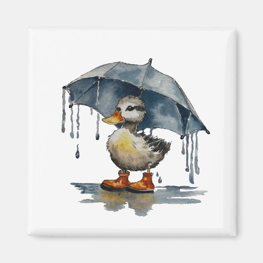 pluizig eendje magneet (Voorkant)