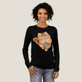 Pluizig katje Tri-Blend shirt