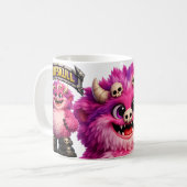Pluizig Monster Koffiemok (Voorkant links)