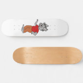 pluizig persoonlijk skateboard (Horizontaal)