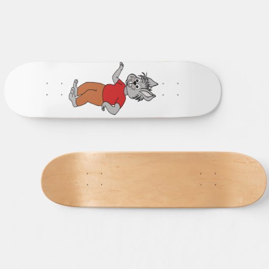 pluizig persoonlijk skateboard (Horizontaal)