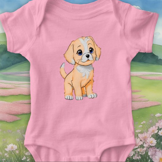 pluizig puppy romper
