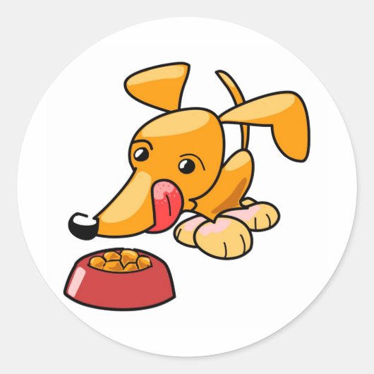 pluizig ronde sticker (Voorkant)