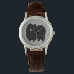 pluizig zwart pomeraans | Leuke cartoon hond Horloge<br><div class="desc">Dit zwarte Pomeranian polshorloge is verkrijgbaar in verschillende stijlen voor mannen,  vrouwen en kinderen. Een coole mode accessoire dat een geweldig cadeau is voor Pom liefhebbers. Bezoek Jenn’s Doodle World voor veel meer stijlvolle horloges voor Pommy liefhebbers.</div>