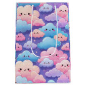 pluizige glimlachwolken medium cadeauzakje (Achterkant)