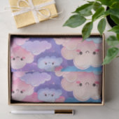 pluizige glimlachwolken tissuepapier (Geschenk)