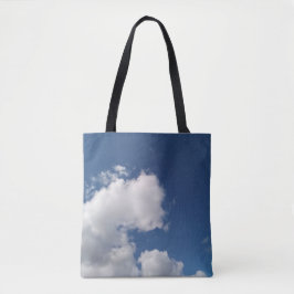 Pluizige hoek van wolken tote bag