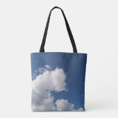 Pluizige hoek van wolken tote bag (Achterkant)