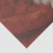 Pluizige Hond Zittend op een Kussen (Gustave Courb Tissuepapier (Detail)