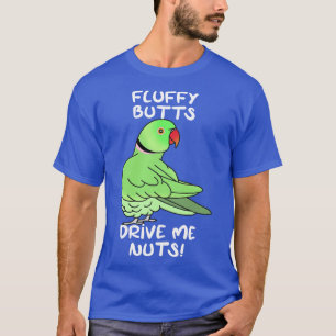 pluizige kontjes rijden me noten groene ringneck t-shirt