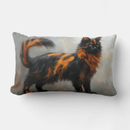 Pluizige Maine Coon kat Kussen