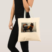 Pluizige Maine Coon kat Tote Bag (Voorkant (product))