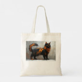 Pluizige Maine Coon kat Tote Bag (Achterkant)