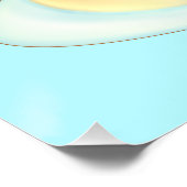 Pluizige pannenkoeken met ahornsiroop, fruit en ro perfect poster (Hoek)