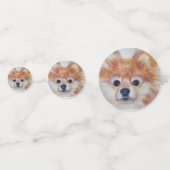 Pluizige Pommerse puppy verjaardag Confetti (Voorkanten)