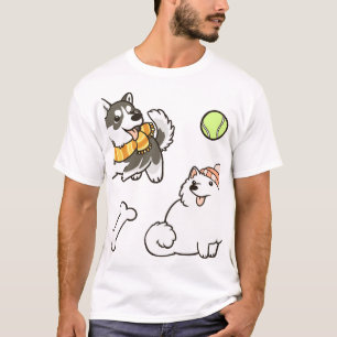 Pluizige Spitz Honden T-shirt