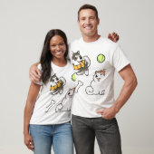 Pluizige Spitz Honden T-shirt (Unisex)