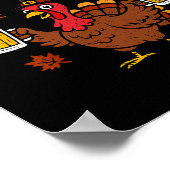 Pluk het! Laten we beginnen Grappige Thanksgiving- Poster (Hoek)