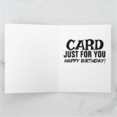 PLUKKEN NEUS GRAPPIGE GRAP VERJAARDAGSKAARTEN KAART (Binnen)