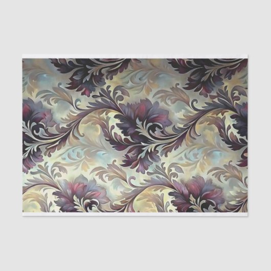Plum Acanthus Dream Decoupage Tissuepapier (Voorkant)
