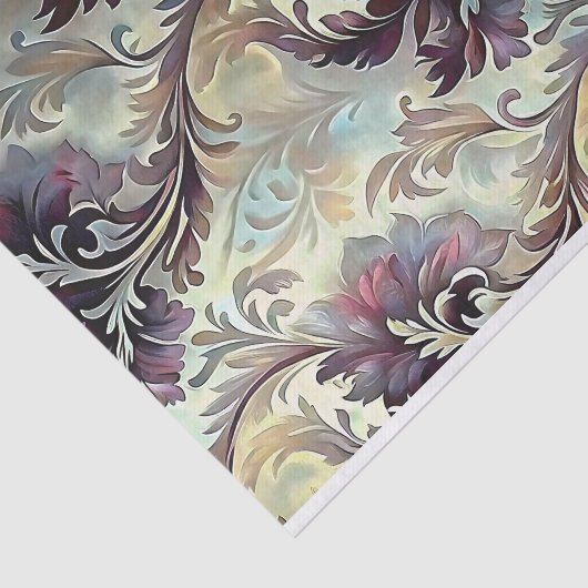 Plum Acanthus Dream Decoupage Tissuepapier (Detail)