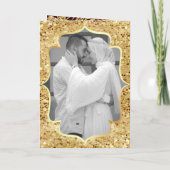 Plum and Gold Glitter Date Palm Muslim Wedding (Achterkant)