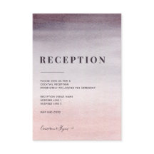 Plum and Pink Ombre Waterverf Wedding Reception